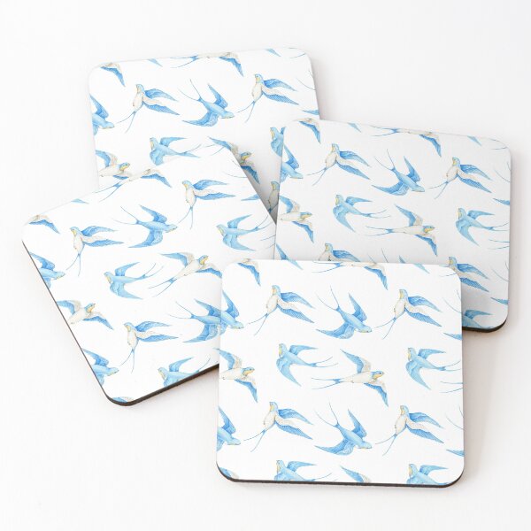 Item preview, little cute watercolor bird swallow designed and sold by InnaShulgina.