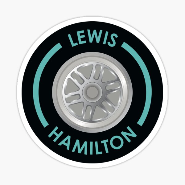 Lewis Hamilton Tire Sticker