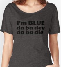 Blue Techno Party Music Dance Women's Relaxed Fit T-Shirt