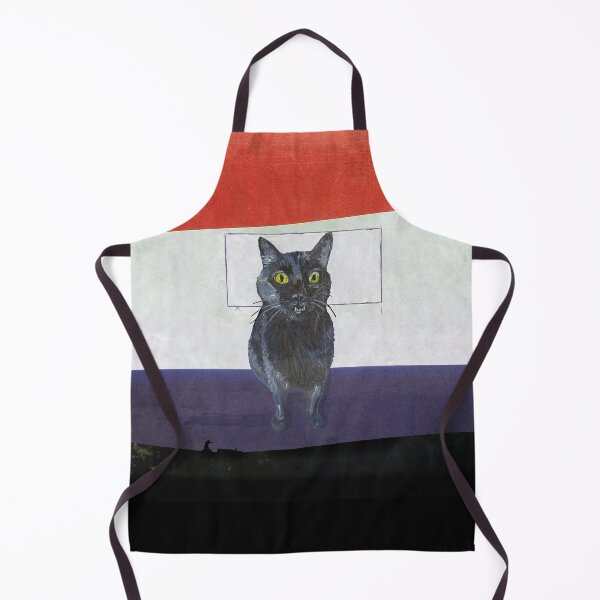 Item preview, Black Cat on the Red Window designed and sold by DeDesign Collective.