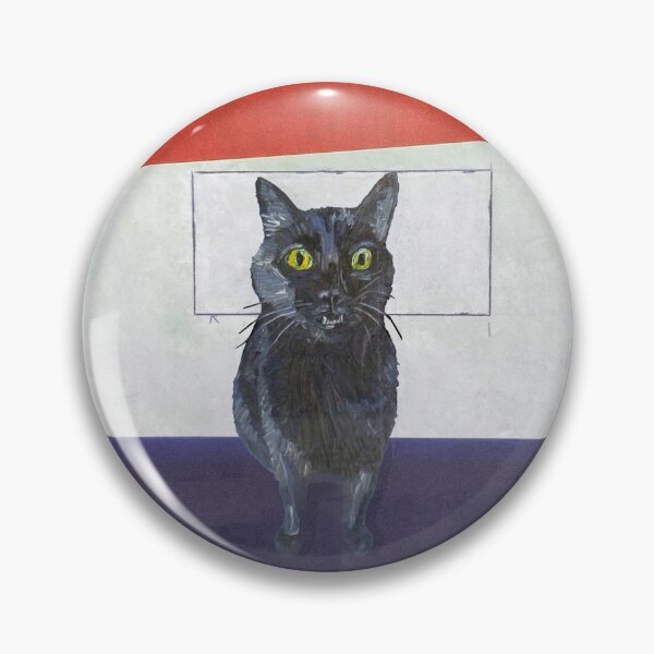 Item preview, Black Cat on the Red Window designed and sold by DeDesign Collective.
