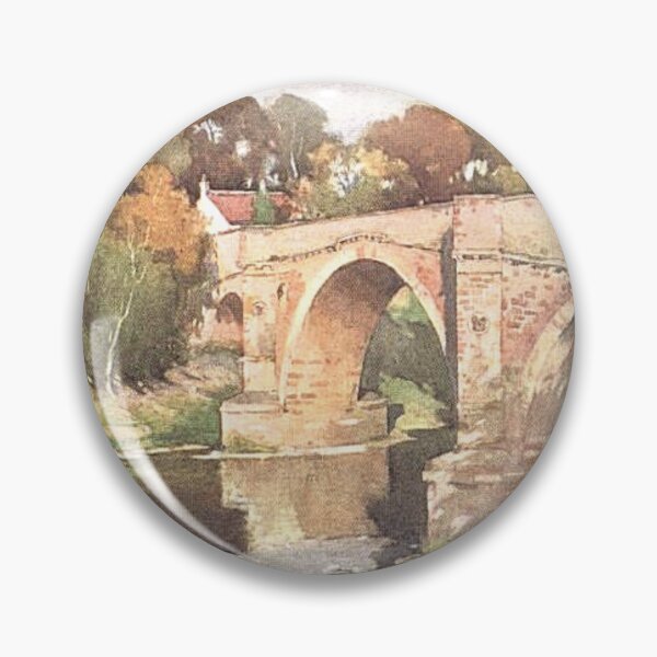 Item preview, Drygrange Old Bridge over the River Tweed at Leaderfoot | Vintage Illustration designed and sold by yourscotborders.