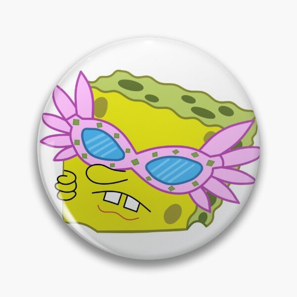 Item preview, Spongebob pink glasses sticker designed and sold by bestcartoons.