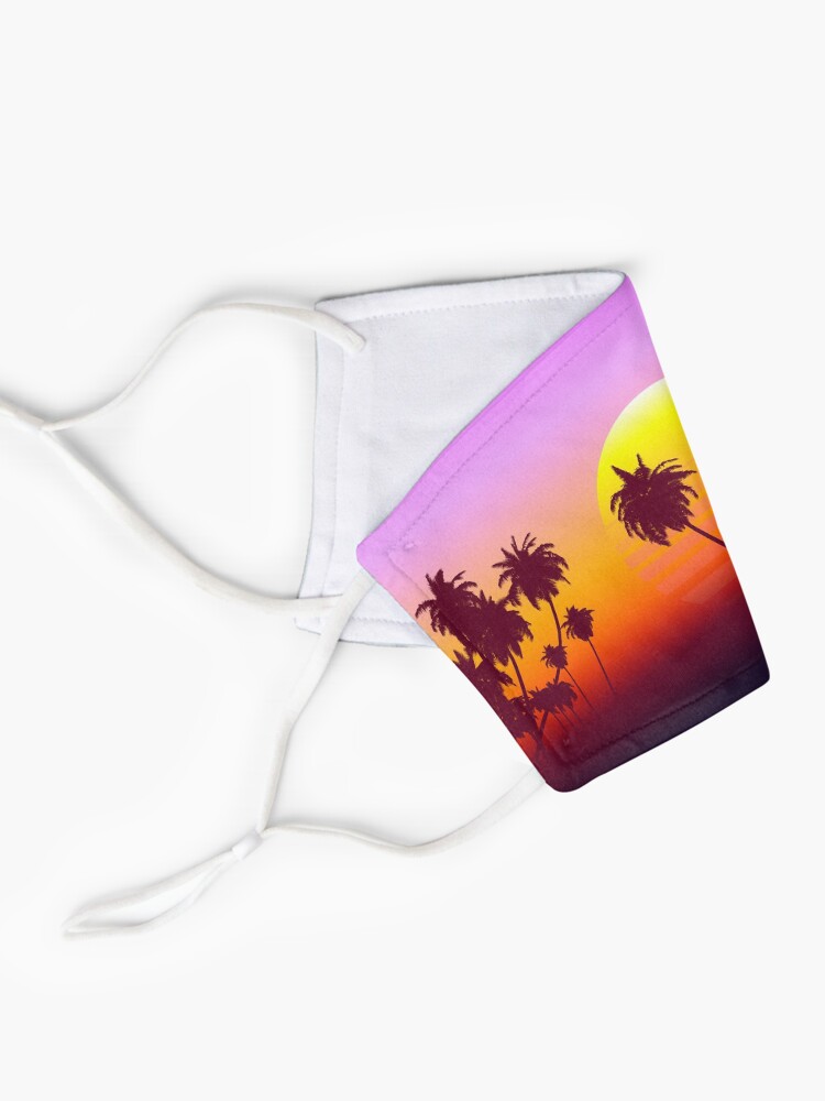 Alternate view of Palm Trees Sunset Mask