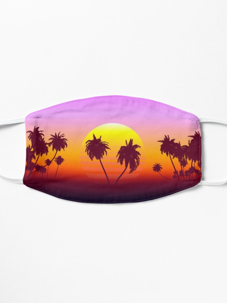 Alternate view of Palm Trees Sunset Mask