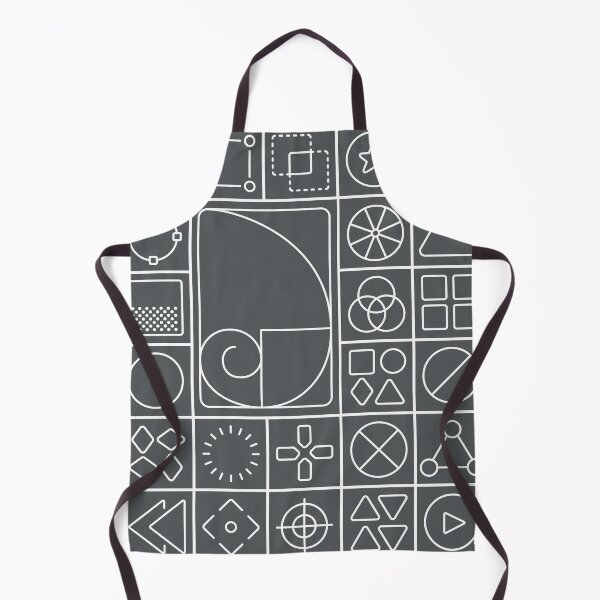 Item preview, Graphic Icon Tiled Pattern Grey designed and sold by STUDIO-72.