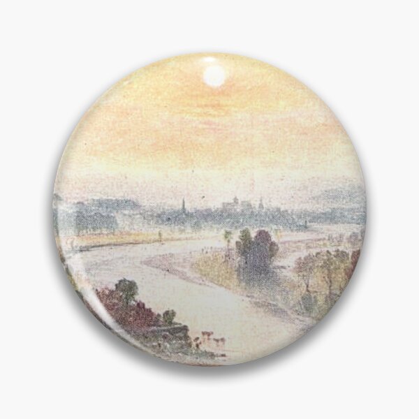 Item preview, Looking towards Melrose in the evening | Vintage Illustration designed and sold by yourscotborders.