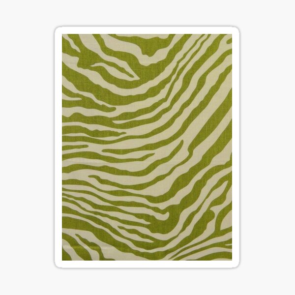"green zebra print" Sticker for Sale by sophiadelbridge Redbubble