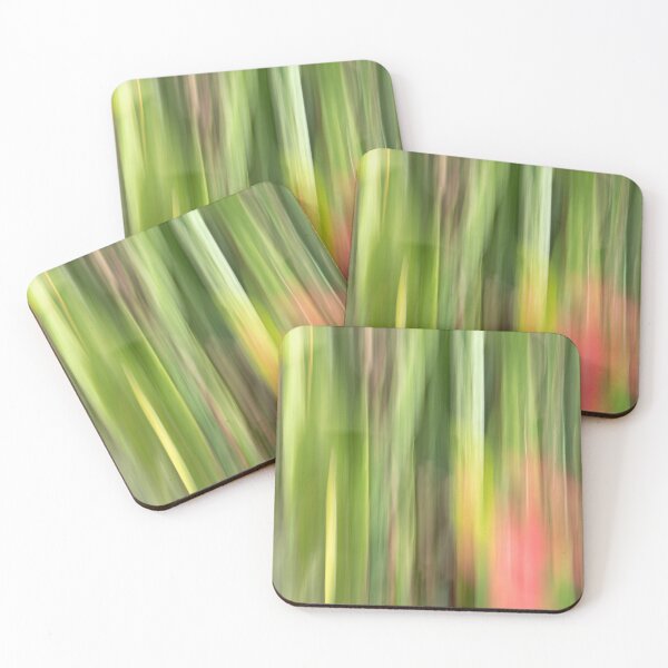 Item preview, Touch of Pink on Green Light Abstract designed and sold by The Discreet Peacock.