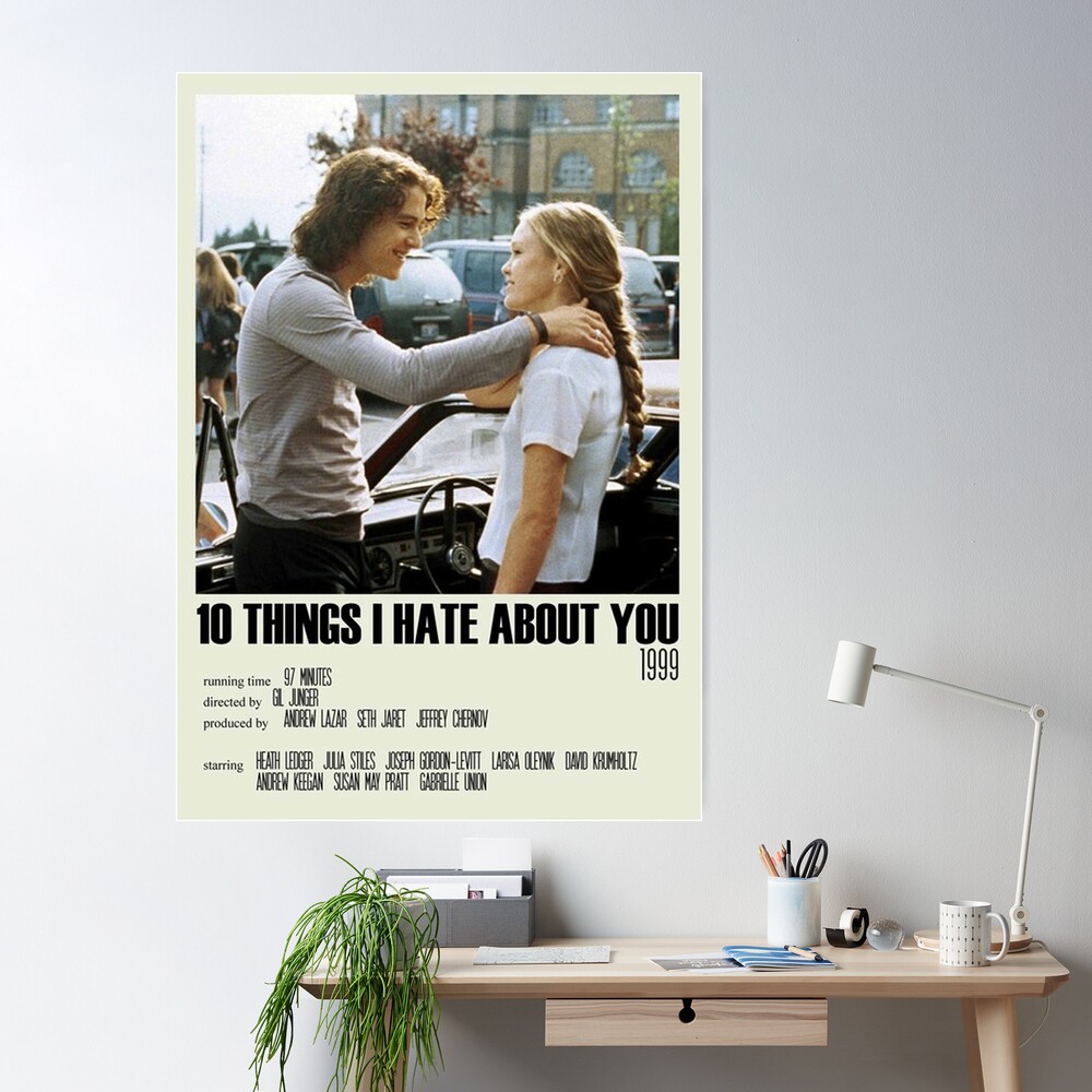 10 Things I Hate About You 90s movie Poster | Poster