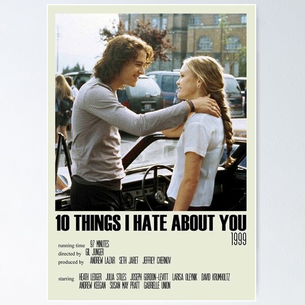 Ten Things I Hate About You (1999) Poster Print - Multi - Bed Bath &  Beyond - 24131880