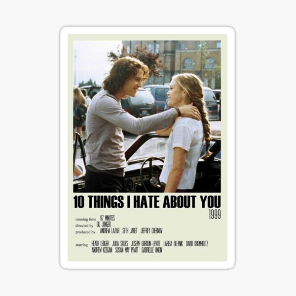 10 Things I Hate About You Alternative Sticker