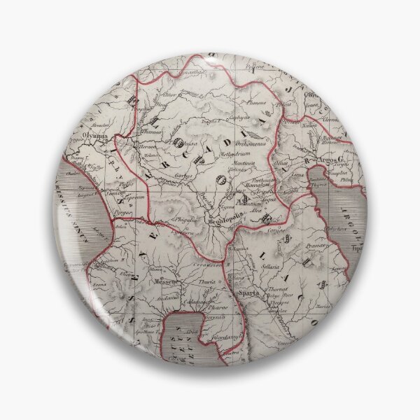 Item preview, Ancient Greek Map of Sparta designed and sold by ClassicalGreece.