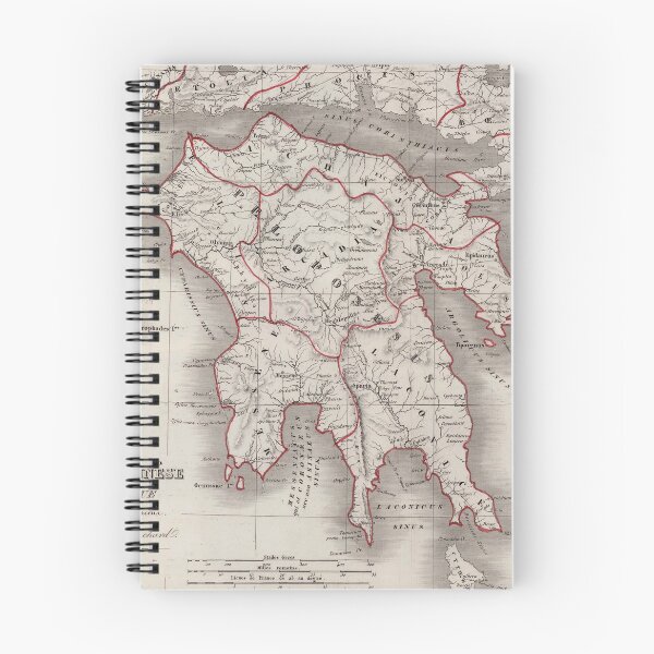Item preview, Ancient Greek Map of Sparta designed and sold by ClassicalGreece.