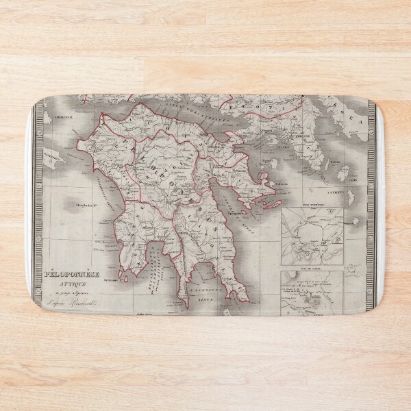 Item preview, Ancient Greek Map of Sparta designed and sold by ClassicalGreece.