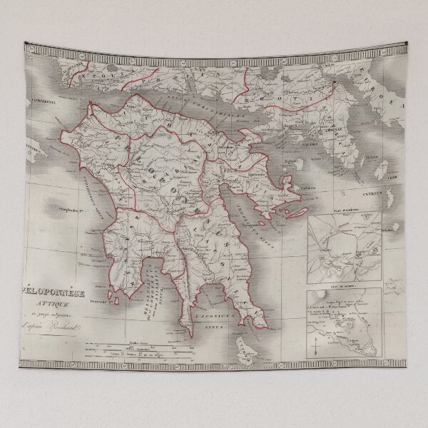 Item preview, Ancient Greek Map of Sparta designed and sold by ClassicalGreece.