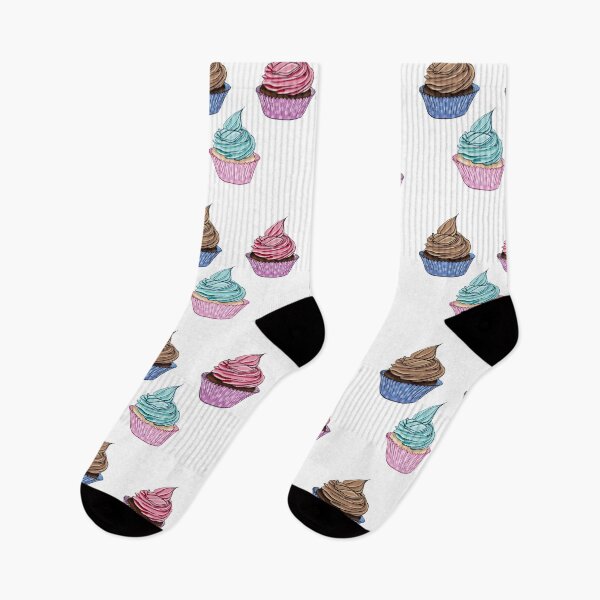 Artikelvorschau, Nette helle bunte Cupcakes mit der flachen Vektorartillustration der Brüste entworfen und verkauft von Laura Ioana V.