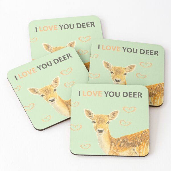 Item preview, I LOVE YOU DEER designed and sold by IslesArt.