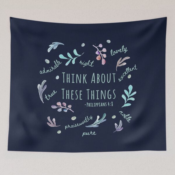Item preview, Phil 4:8 Think About Good Things designed and sold by amazingjoy.