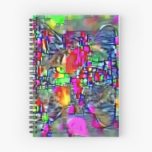 Item preview, Artificial neural style Cubism mirror cat designed and sold by blackhalt.