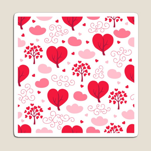 Aperçu de l'œuvre Motif de la Saint-Valentin avec des coeurs rouges créée et vendue par GoDesign1.