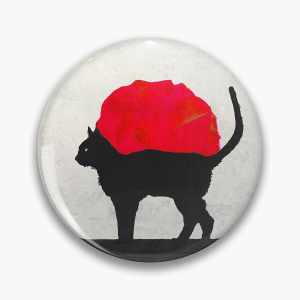 Item preview, Black Cat in Red Sunset designed and sold by DeDesign Collective.