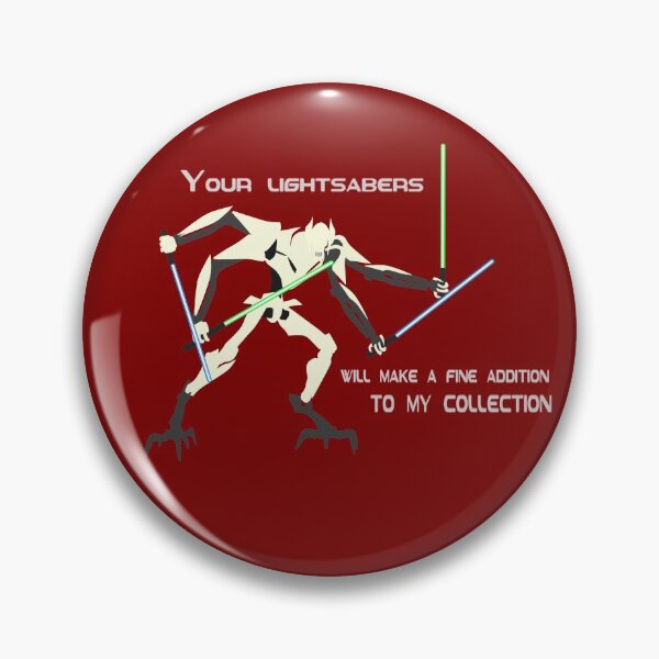 Vista previa del artículo con la obra «General Grievous: Tus sables de luz serán una excelente adición a mi colección», diseñado y vendido por HTWallace.