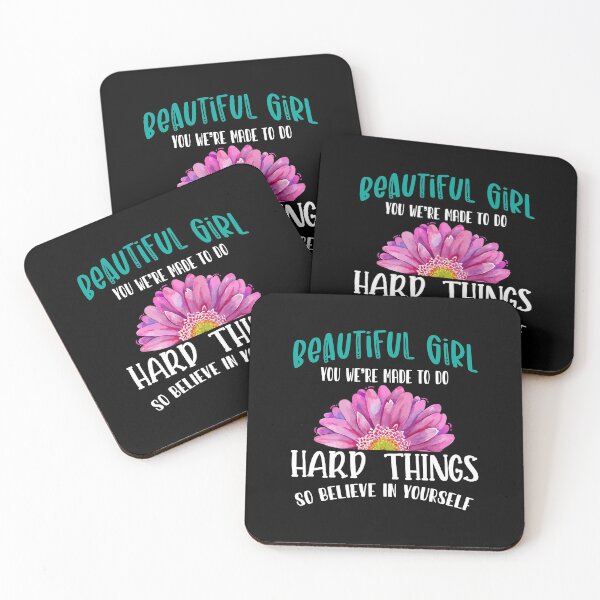 Item preview, Beautiful Girl Believe In Yourself Motivational Quote Saying designed and sold by Dressed For  Duty.