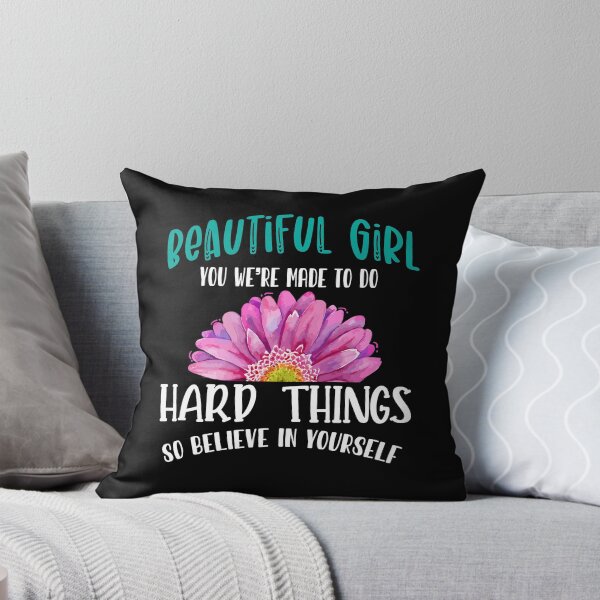 Item preview, Beautiful Girl Believe In Yourself Motivational Quote Saying designed and sold by Dressed For  Duty.