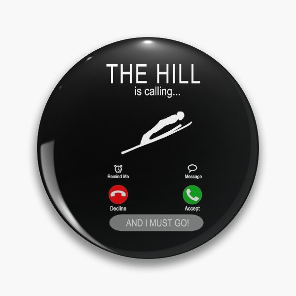 Item preview, The hill is calling - ski jumping ski jumpers designed and sold by dJ-Design.