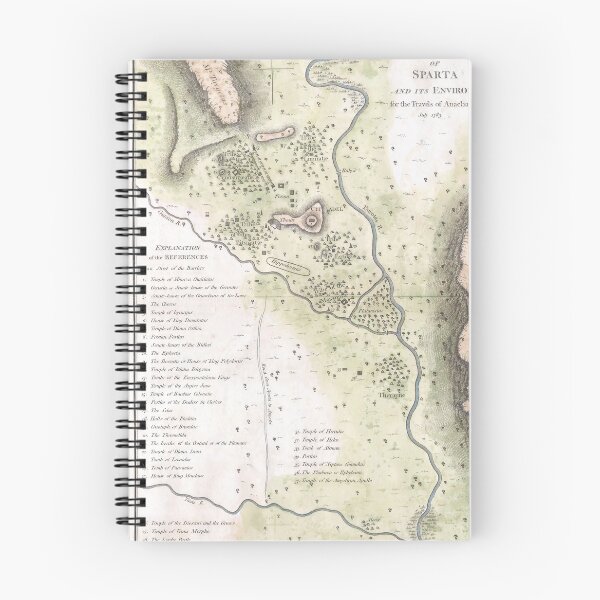 Item preview, Ancient Hellas Map of Sparta  designed and sold by ClassicalGreece.