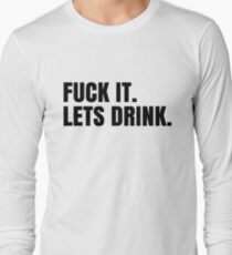 Party Hard Drink Cool Design Long Sleeve T-Shirt