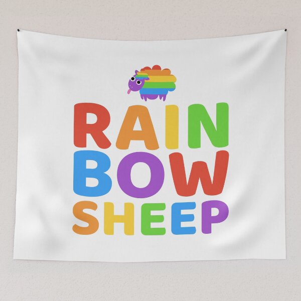Item preview, Rainbow Sheep over Black Sheep | LGBTQ Pride designed and sold by Petra Becker.