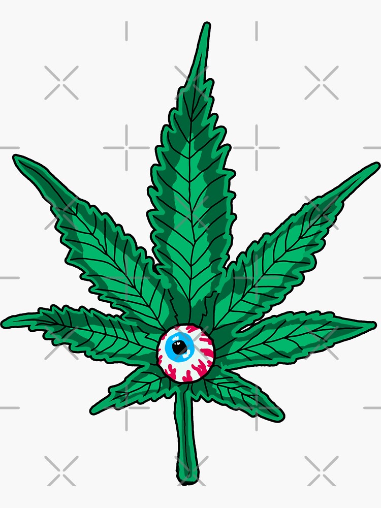 BLACK LEAF] Bong - Brown Cannabis Leaf - 14cm