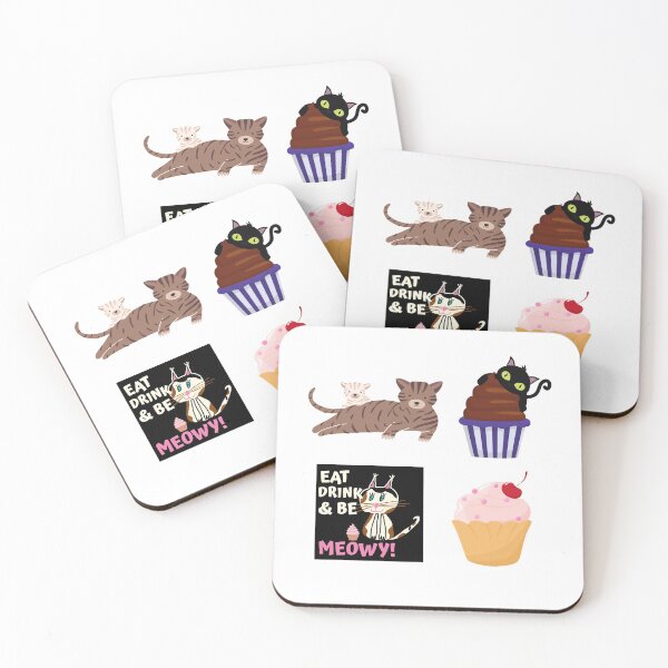 Item preview, Eat Drink and Be Meowy Pack designed and sold by GalleryNora.