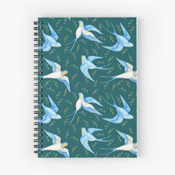 Item preview, little cute watercolor birds swallow designed and sold by InnaShulgina.