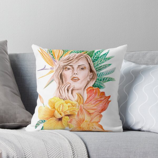 Item preview, Woman face with yellow flowers designed and sold by MartaHorodniczy.