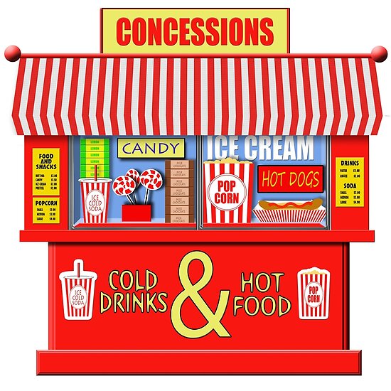"Movie Theater Concessions Stand " Poster by macdesigns Redbubble