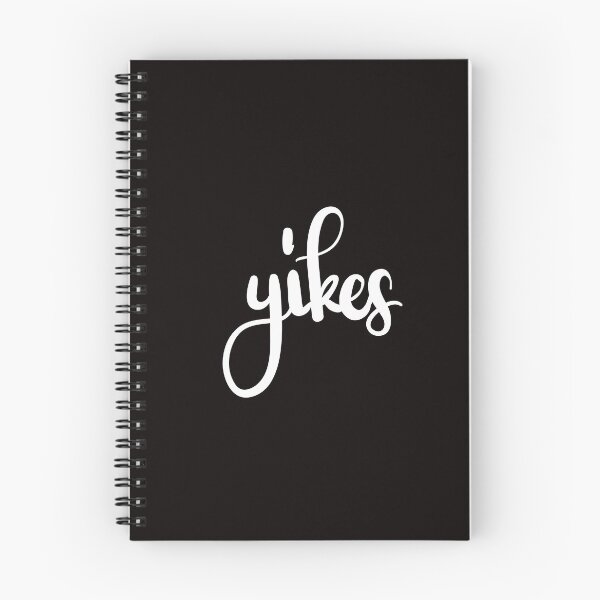 Item preview, Yikes type text handwritten design in white designed and sold by Laura Ioana V.