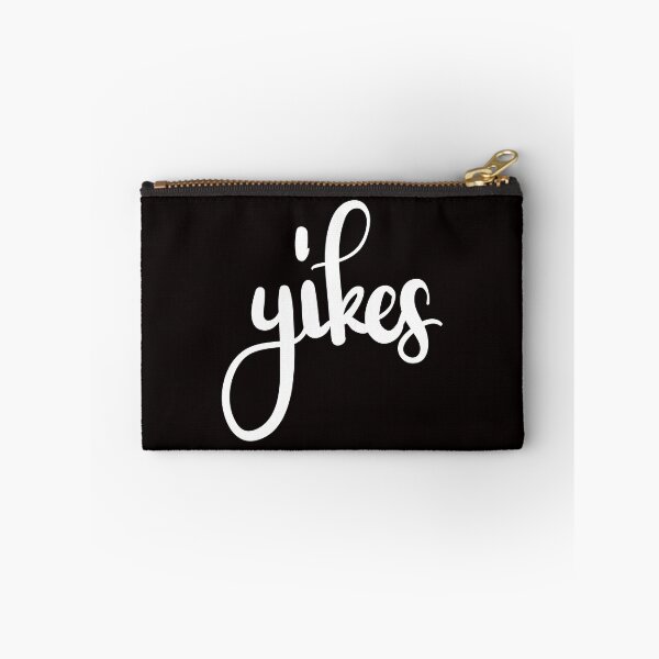 Item preview, Yikes type text handwritten design in white designed and sold by Laura Ioana V.