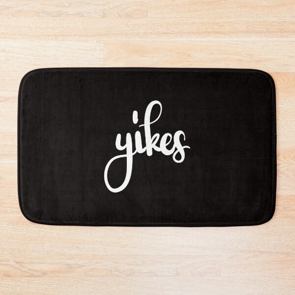 Item preview, Yikes type text handwritten design in white designed and sold by Laura Ioana V.