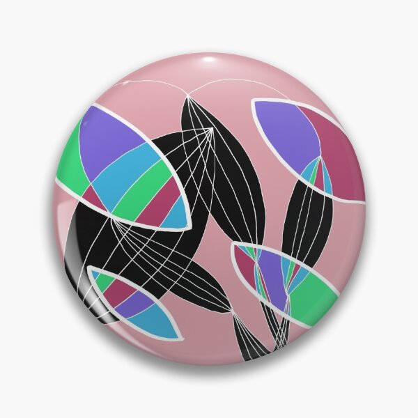 Item preview, Organic objects - 4 colors white lines on Pink Board designed and sold by Istvan Ocztos.