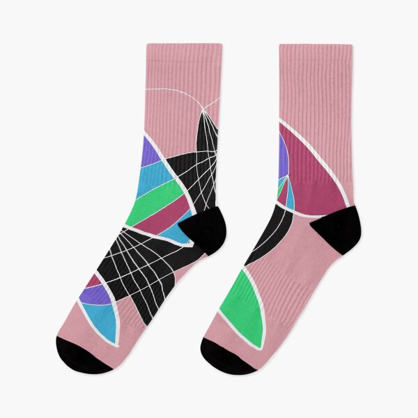 Item preview, Organic objects - 4 colors white lines on Pink Board designed and sold by Istvan Ocztos.