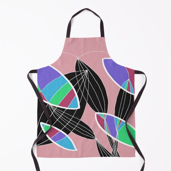 Item preview, Organic objects - 4 colors white lines on Pink Board designed and sold by Istvan Ocztos.