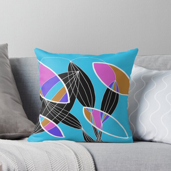 Item preview, Organic objects - 4 colors white lines on Blue Board designed and sold by Istvan Ocztos.