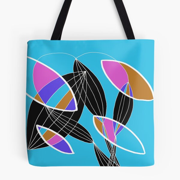 Item preview, Organic objects - 4 colors white lines on Blue Board designed and sold by Istvan Ocztos.