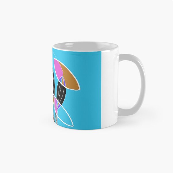 Item preview, Organic objects - 4 colors white lines on Blue Board designed and sold by Istvan Ocztos.