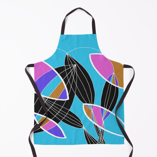 Item preview, Organic objects - 4 colors white lines on Blue Board designed and sold by Istvan Ocztos.