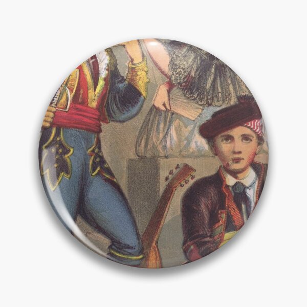 Item preview, Spanish traditional costumes, Spain, old spanish traditional costume, old spanish clothing, antique lithograph print, 1874 designed and sold by TigrisOldprints.