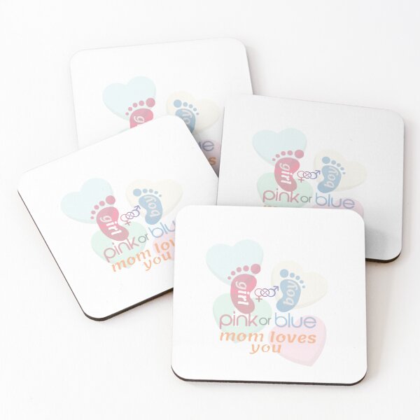 Item preview, Gender Reveal pink or blue mom loves you designed and sold by noor-93.